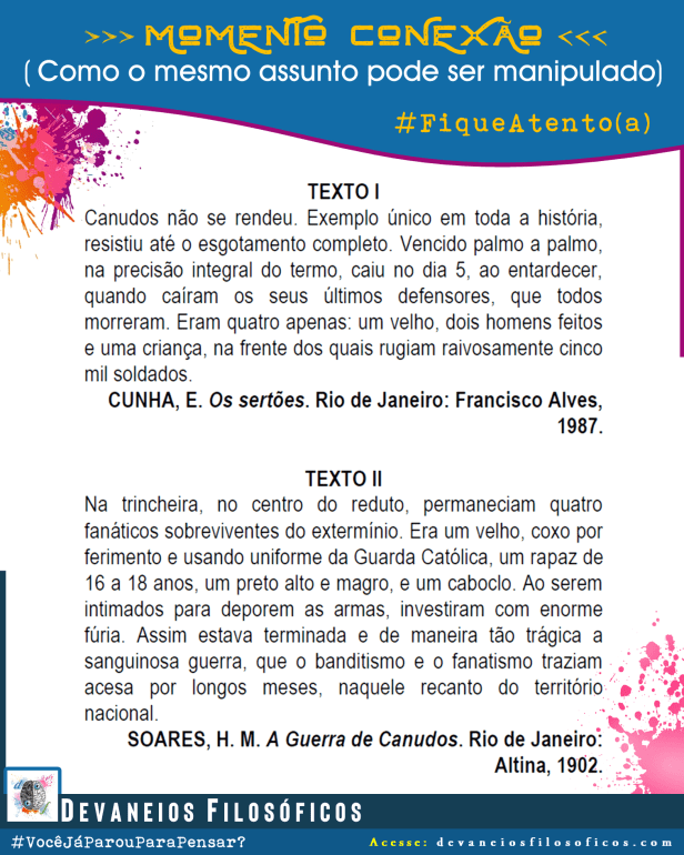 Guerra de Canudos - duas interpretações