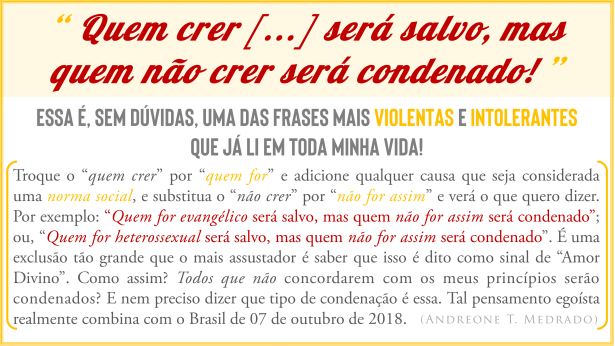 Quem não crer