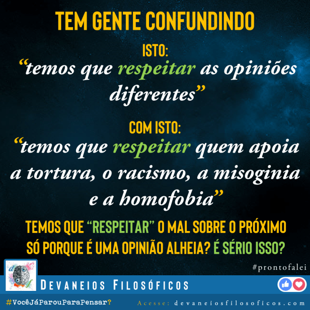 Respeito e Opinião