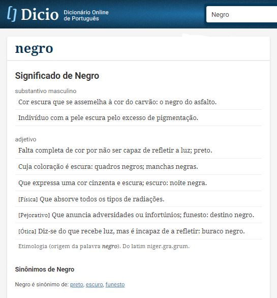 Negro - Dicio