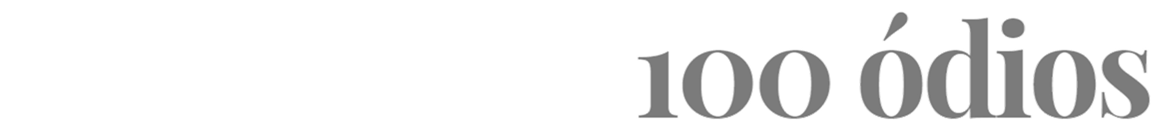 Títulos - 100 ódios e sem ressentimentos